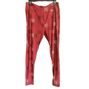 LuLaRoe Valentine's Day Collection Red with Hearts NEW TC Leggings